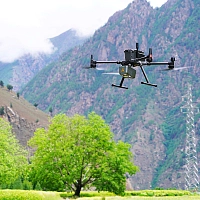 Профессиональный комплект для ВЛС: Квадрокоптер DJI Matrice 350 RTK Combo + сканер AlphaAir10 + ПО